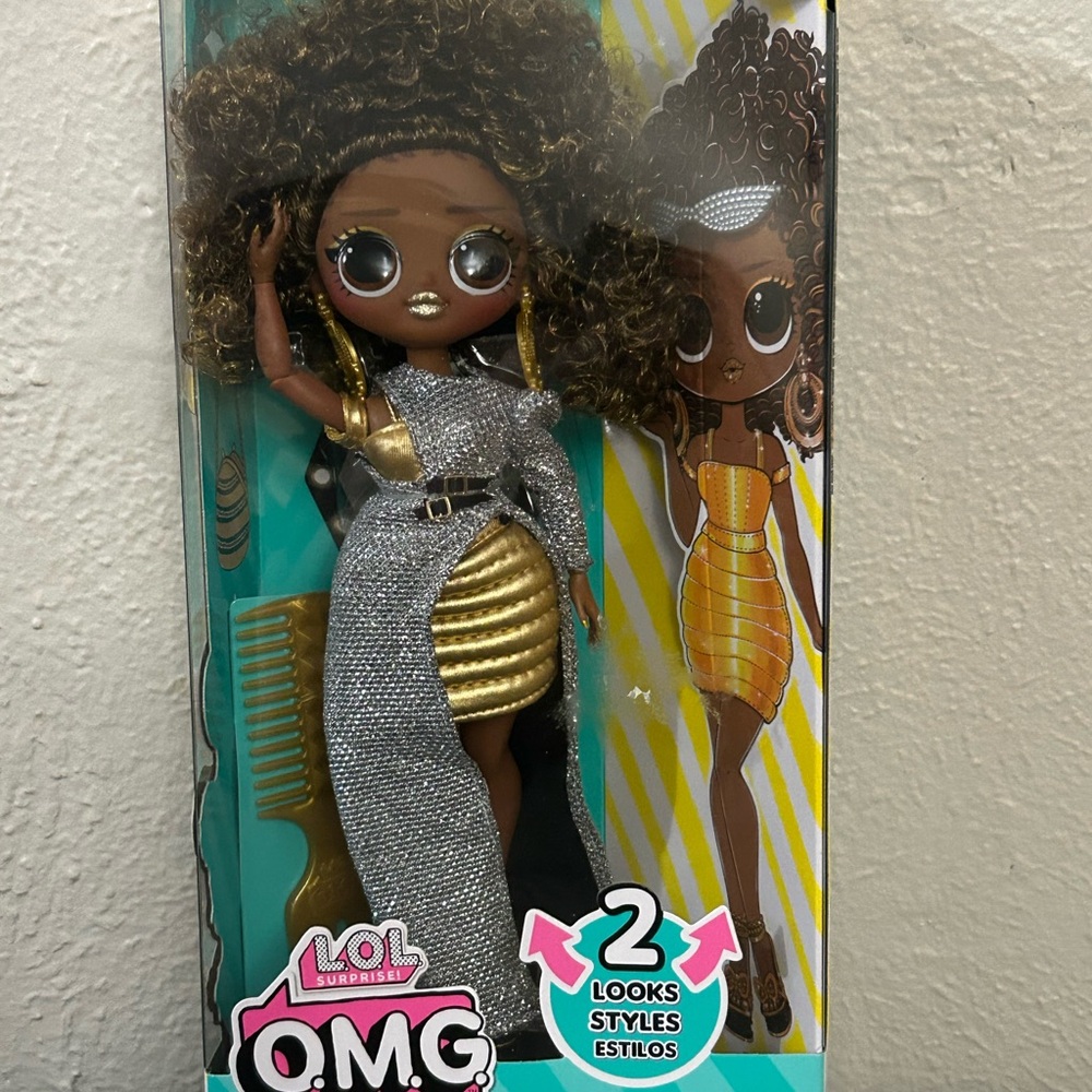 L.O.L. Surprise! Fashion Doll in Gold and Silver Metallic Outfit